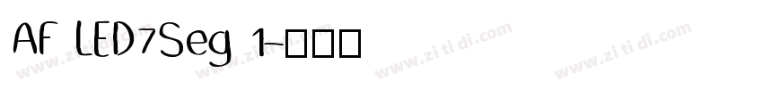 AF LED7Seg 1字体转换